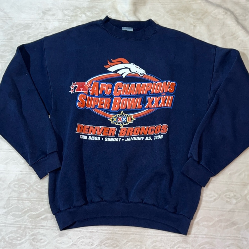 Vintage Denver Broncos Super Bowl Sweatshirt‎